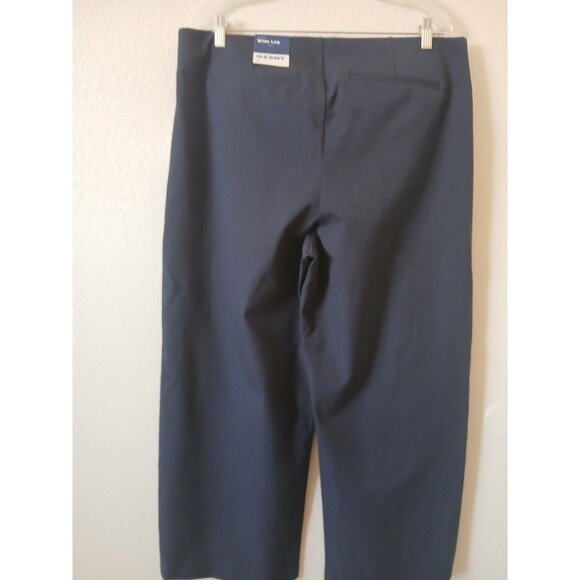 Old Navy Womens Pants Navy Size XL High Rise Wide Leg Stretch Office Career - Picture 2 of 10